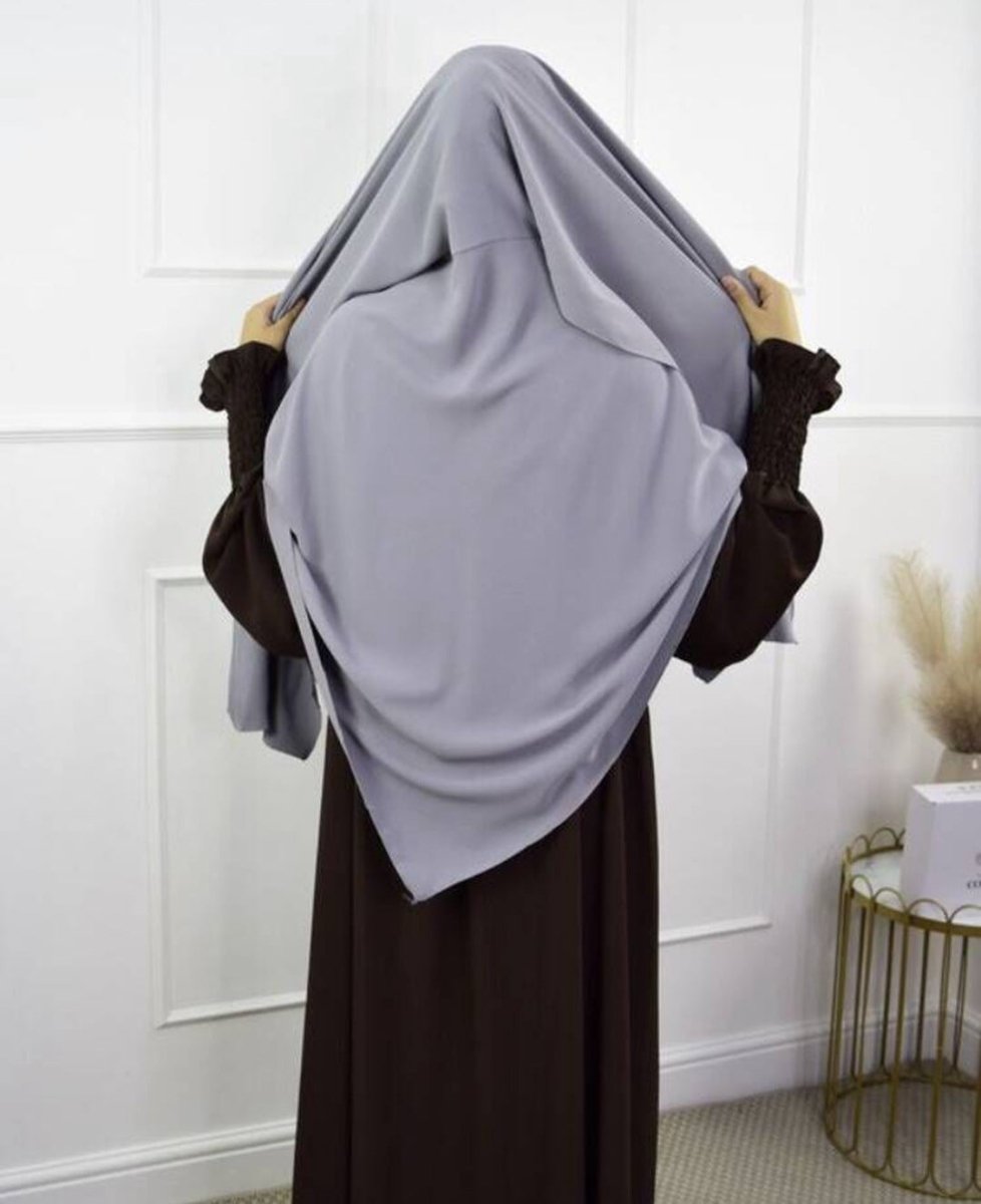 Hijab Châle Fashion à Simple Épaisseur avec Écharpe (MH082)