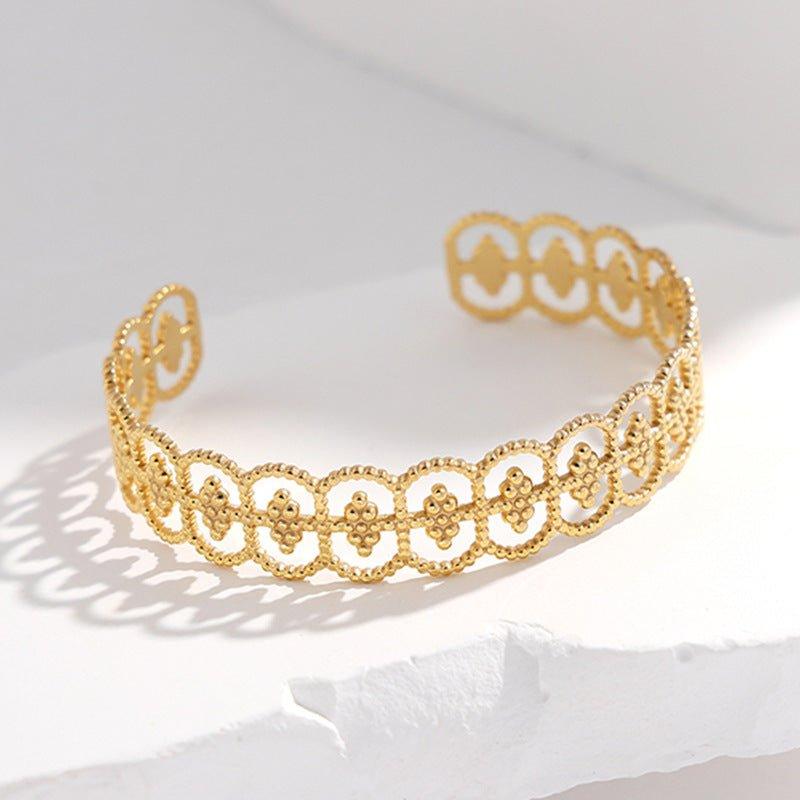 Bracelet ajustable MAC143 en acier titane, couleur inaltérable