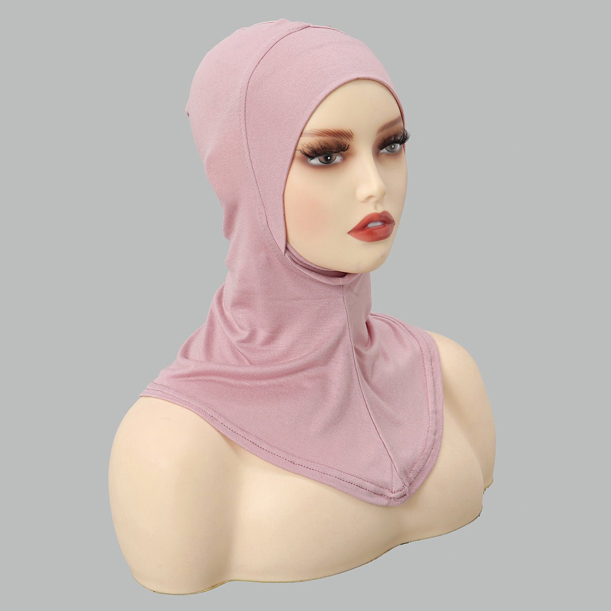 Bonnet sous-hijab en coton mercerisé premium simple couche de luxe, avec protection du menton (MH117)