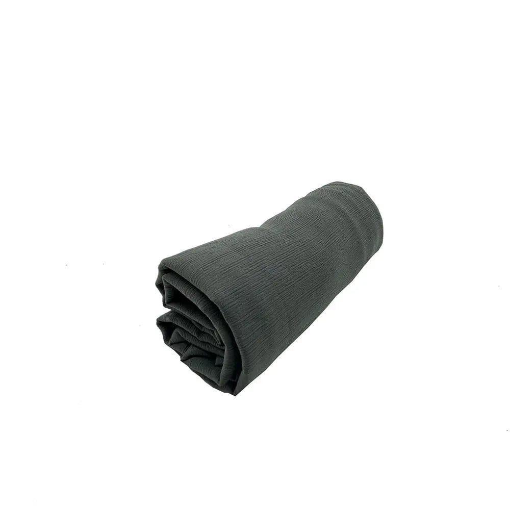 Écharpe Crêpe Hijab Chiffon Froissé pour Femme, Châle à Plis Ondulés (MH003)