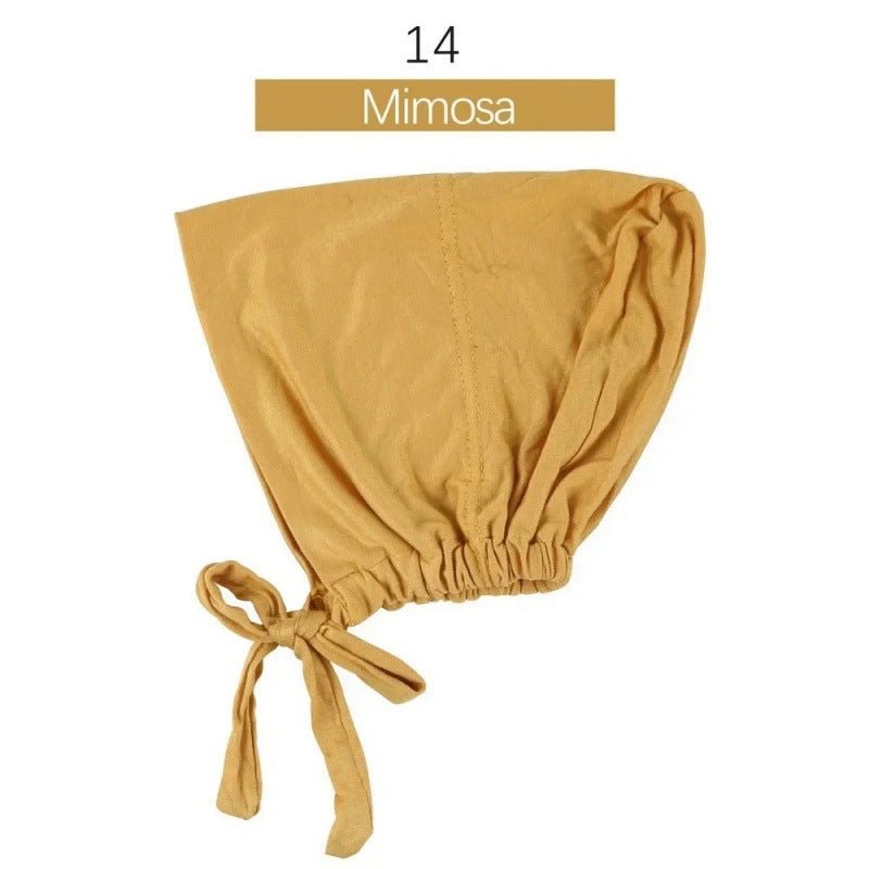 Sous-bonnet ajustable en coton stretch à nouer | Bonnet hijab (MH200)