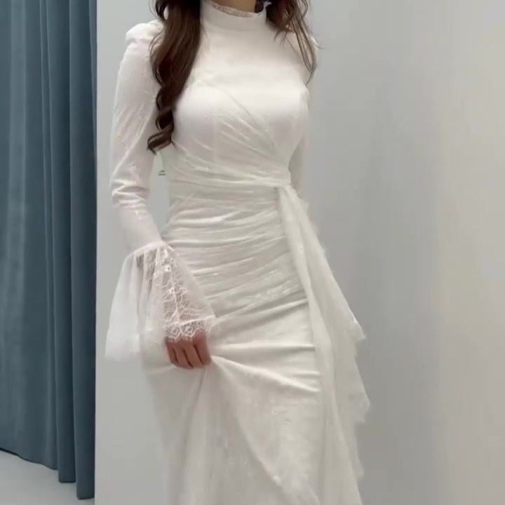 Robe Longue Ornée de Sequins (MS282)