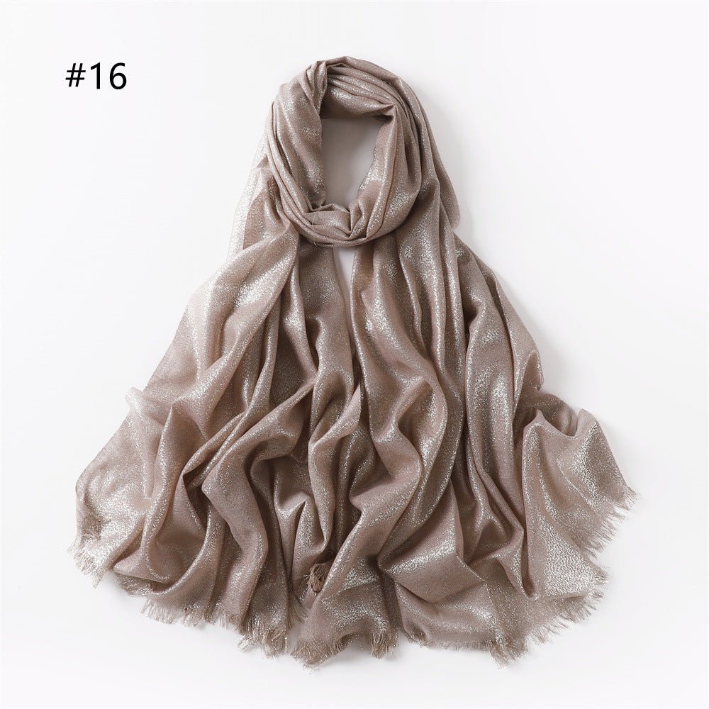 Hijab en Soie Artificielle Brillante Shining (MH100)