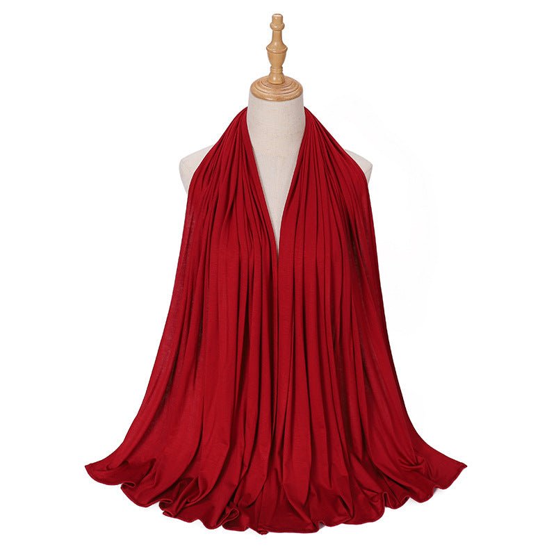 Hijab Premium Style Bohème en Coton Mercerisé Grand Format (MH114)