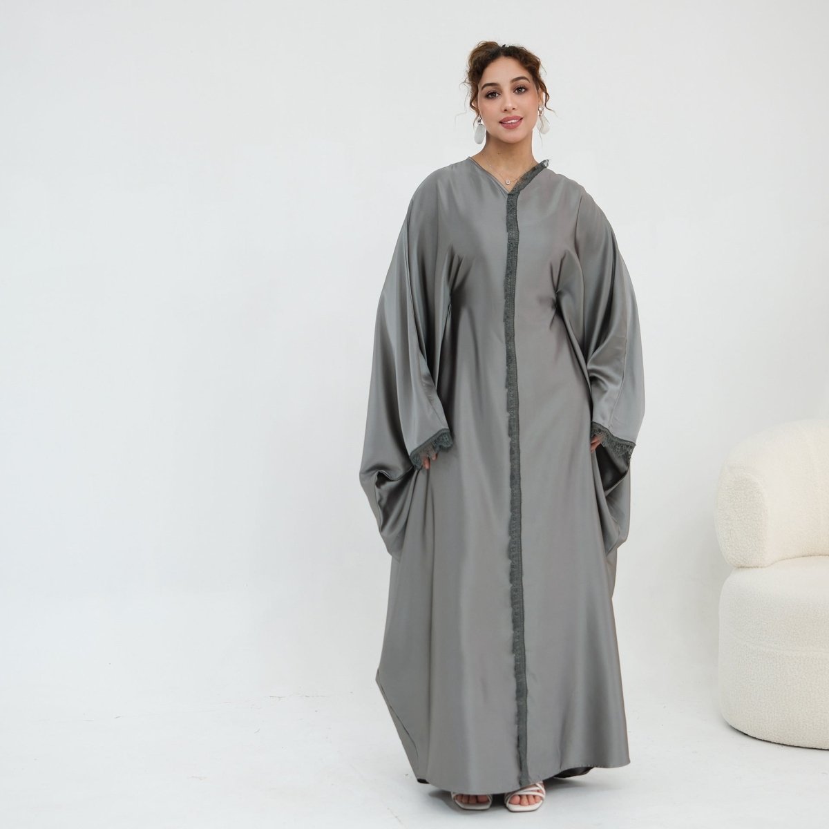 Abaya Papillon à Manches Chauve-Souris (MA442)