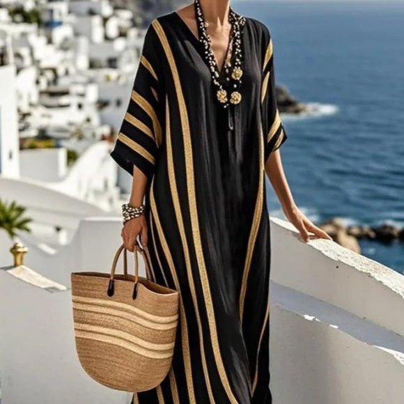 Robe Kaftan Maxi Imprimée (MS419)