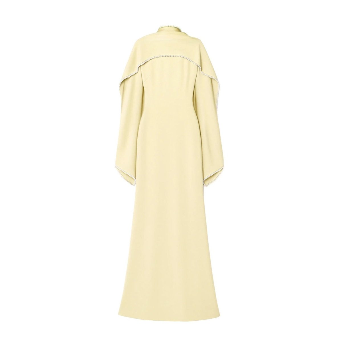 Robe de soirée élégante à manches cape ornée de perles (MA337)