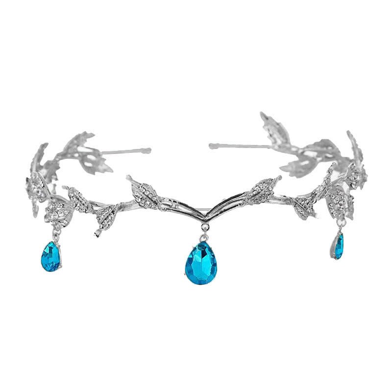Barrette à cheveux ornée de strass avec pendentif pour le front (MAC329)