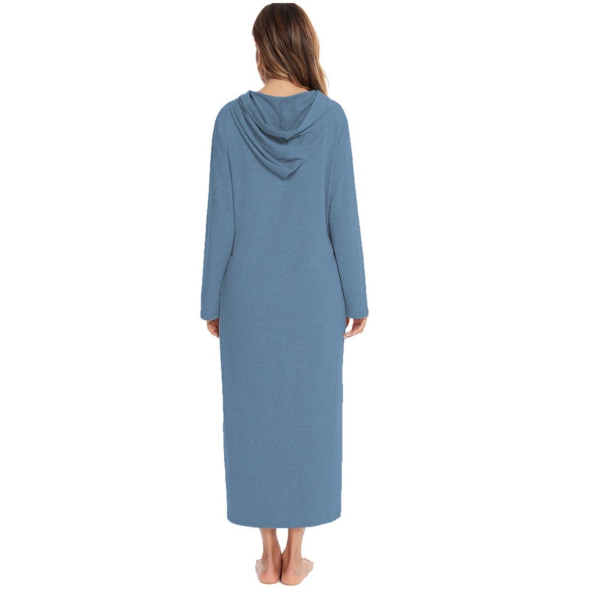Cardigan long zippé et douillet avec poches | Confort Loungewear (MS110)