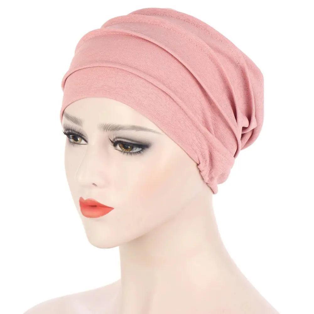 Foulard sous-hijab en coton slub uni (MH031)