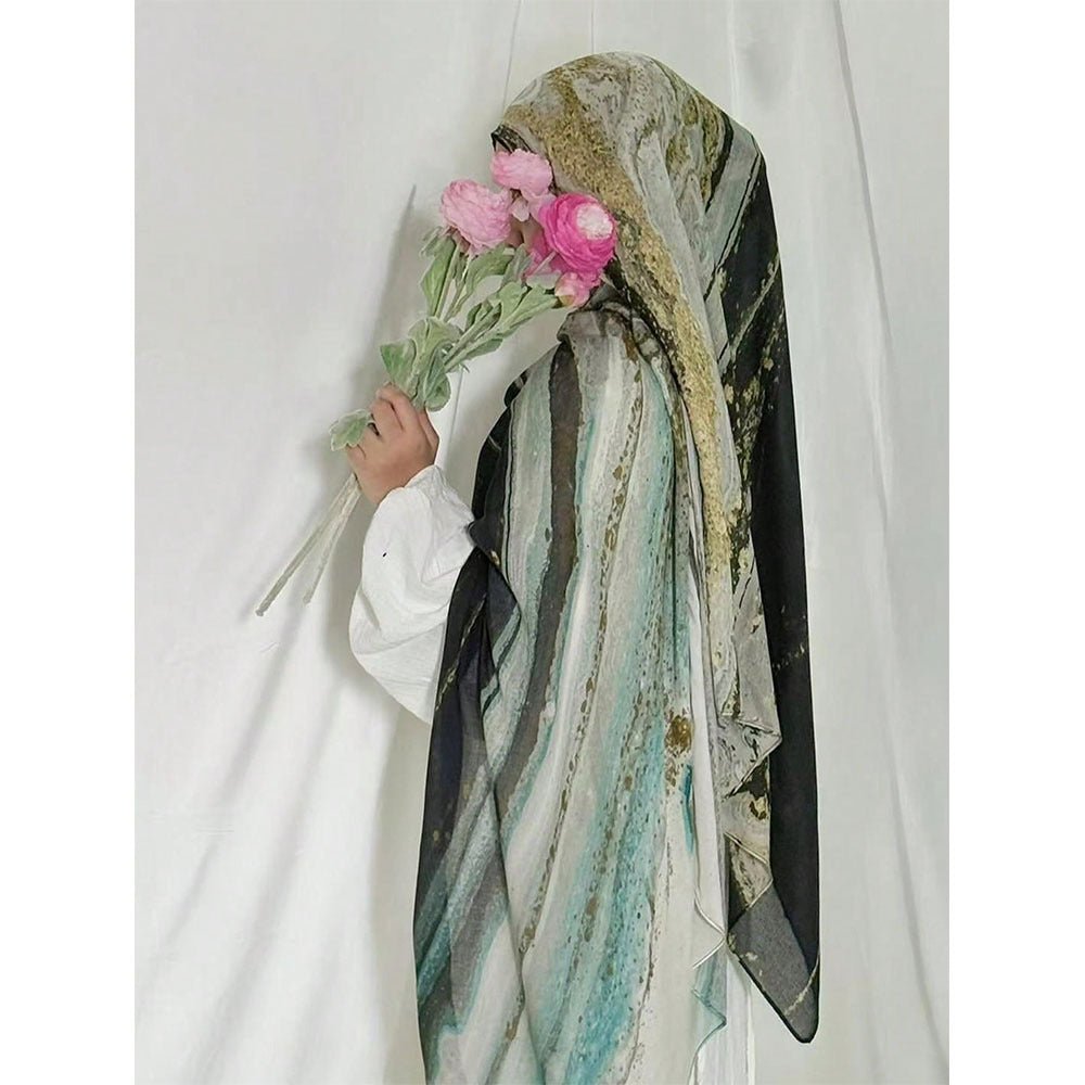 Hijab Marbré Aquarelle Bohémien (MH124)