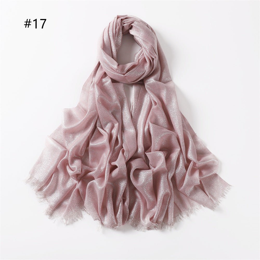 Hijab en Soie Artificielle Brillante Shining (MH100)