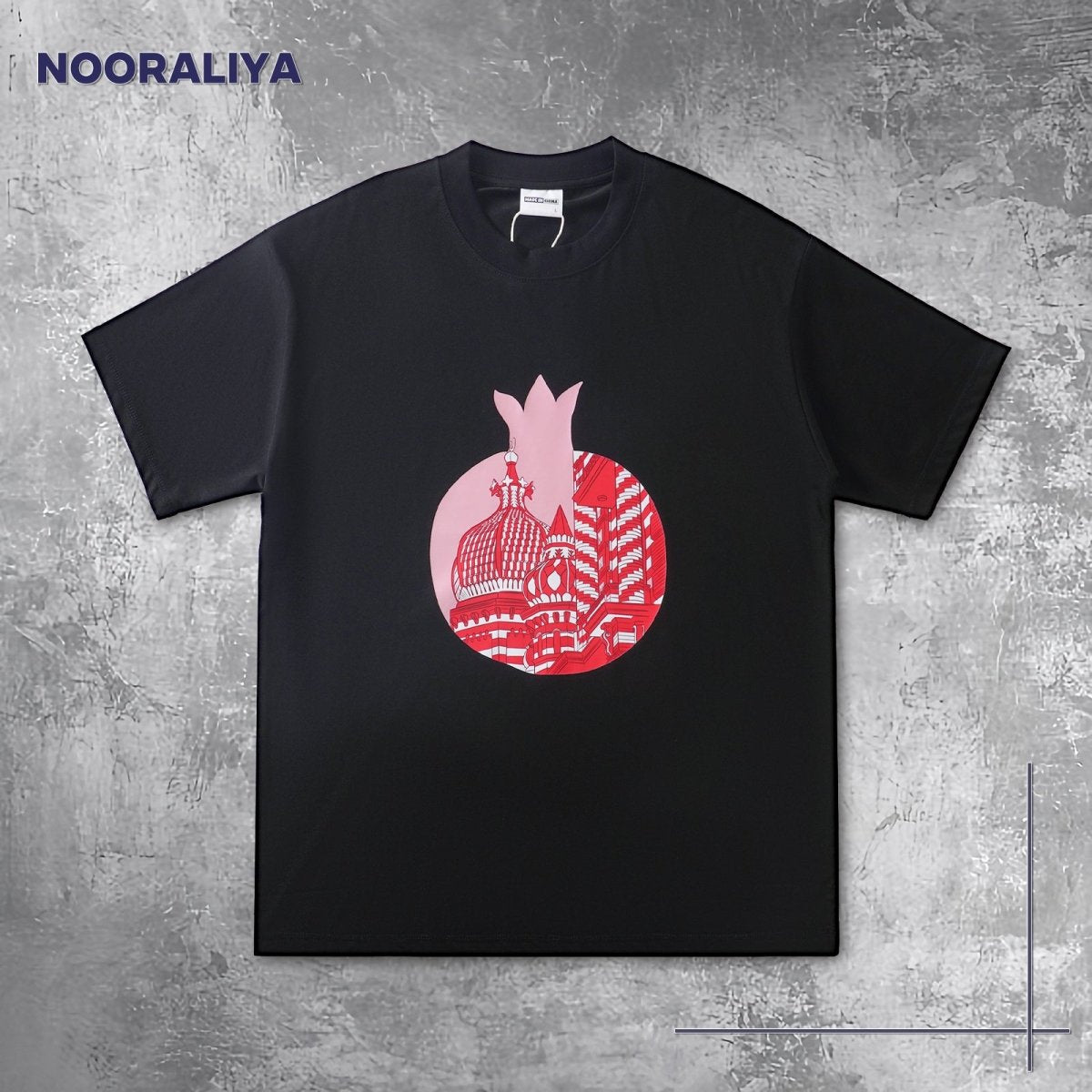 T-shirt à manches courtes au design artistique islamique (MS182)
