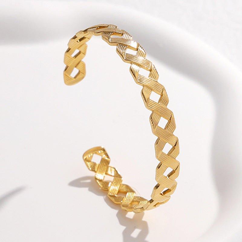 Bracelet ajustable MAC143 en acier titane, couleur inaltérable