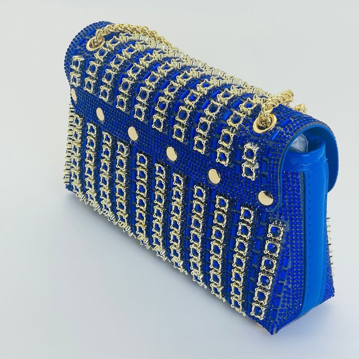 Sac pochette de soirée premium en strass cristal (MAC427)