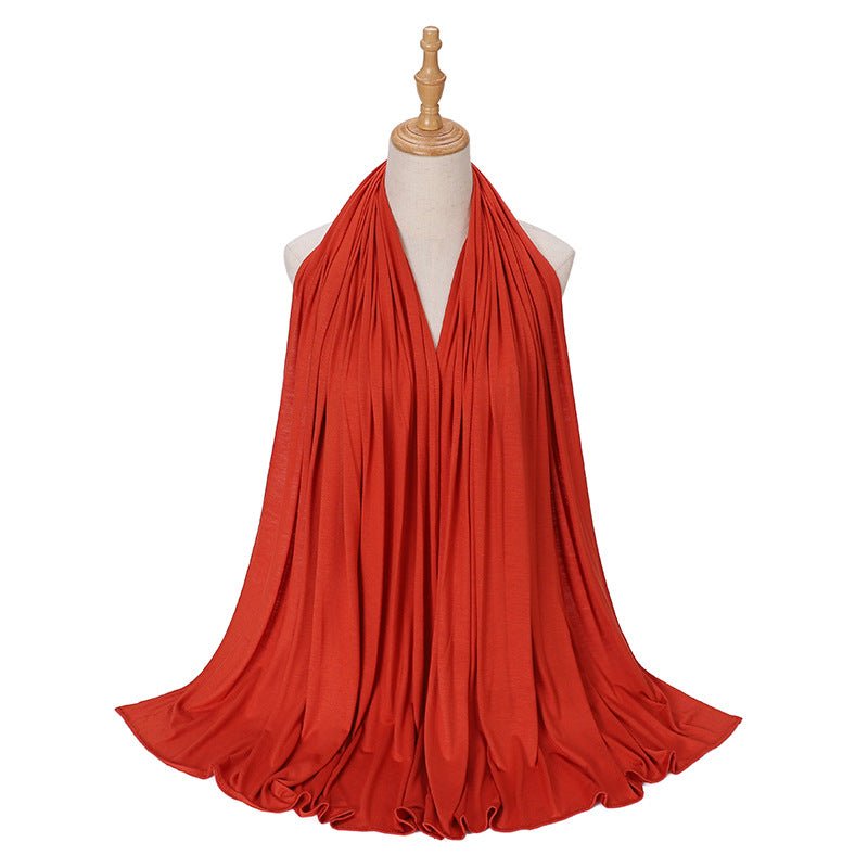 Hijab Premium Style Bohème en Coton Mercerisé Grand Format (MH114)