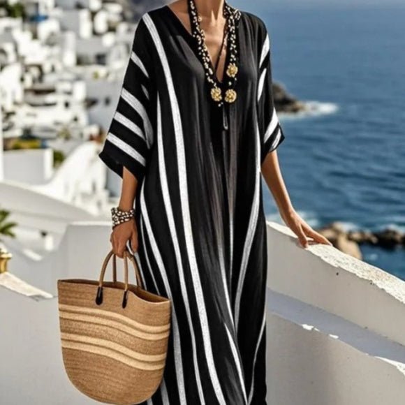 Robe Kaftan Maxi Imprimée (MS419)