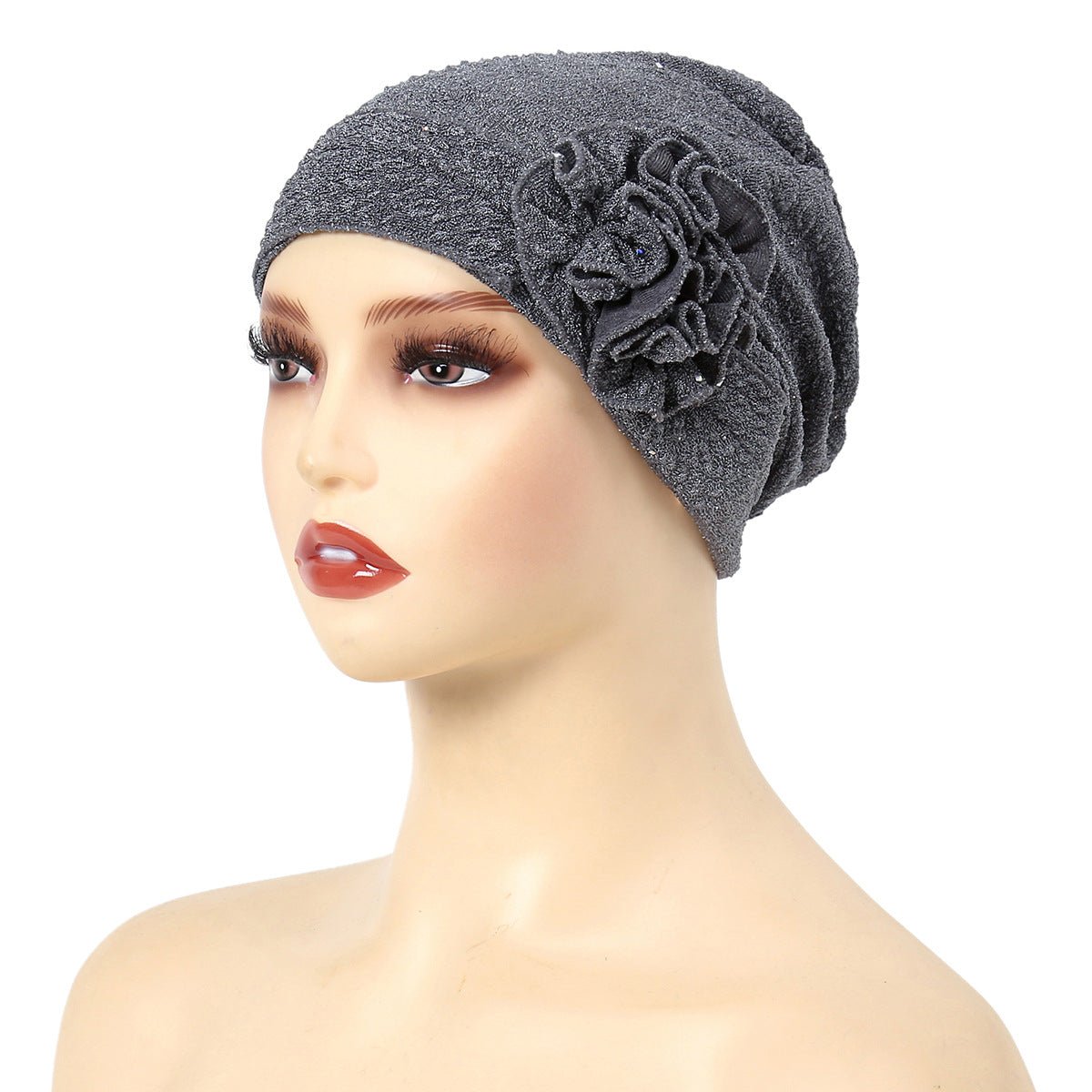 Foulard tendance en fleur de rose extensible pour femme (MH112)