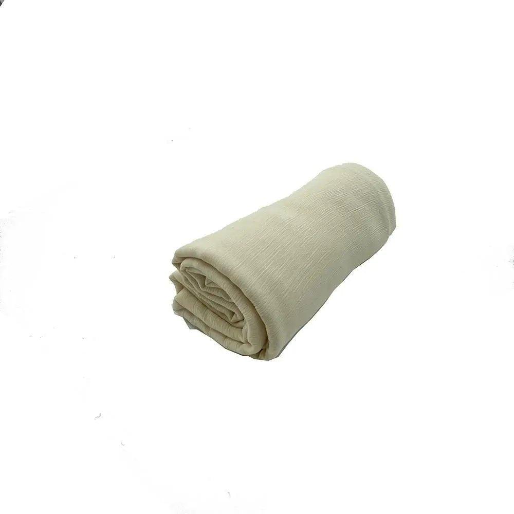 Écharpe Crêpe Hijab Chiffon Froissé pour Femme, Châle à Plis Ondulés (MH003)