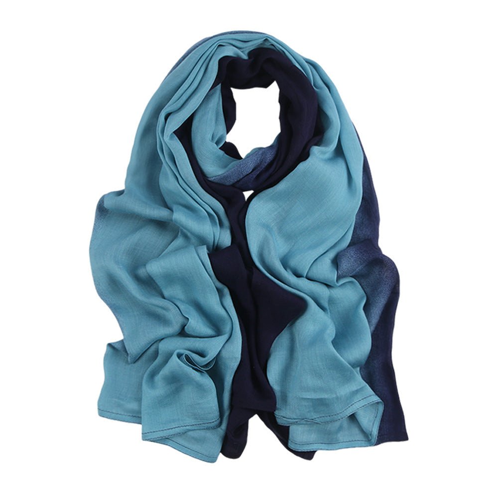 Collection de foulards en coton premium Hijab dégradé (MH123)