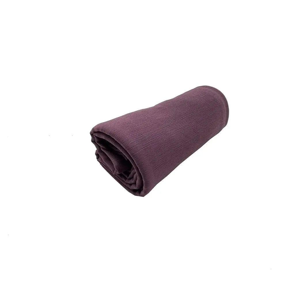 Écharpe Crêpe Hijab Chiffon Froissé pour Femme, Châle à Plis Ondulés (MH003)