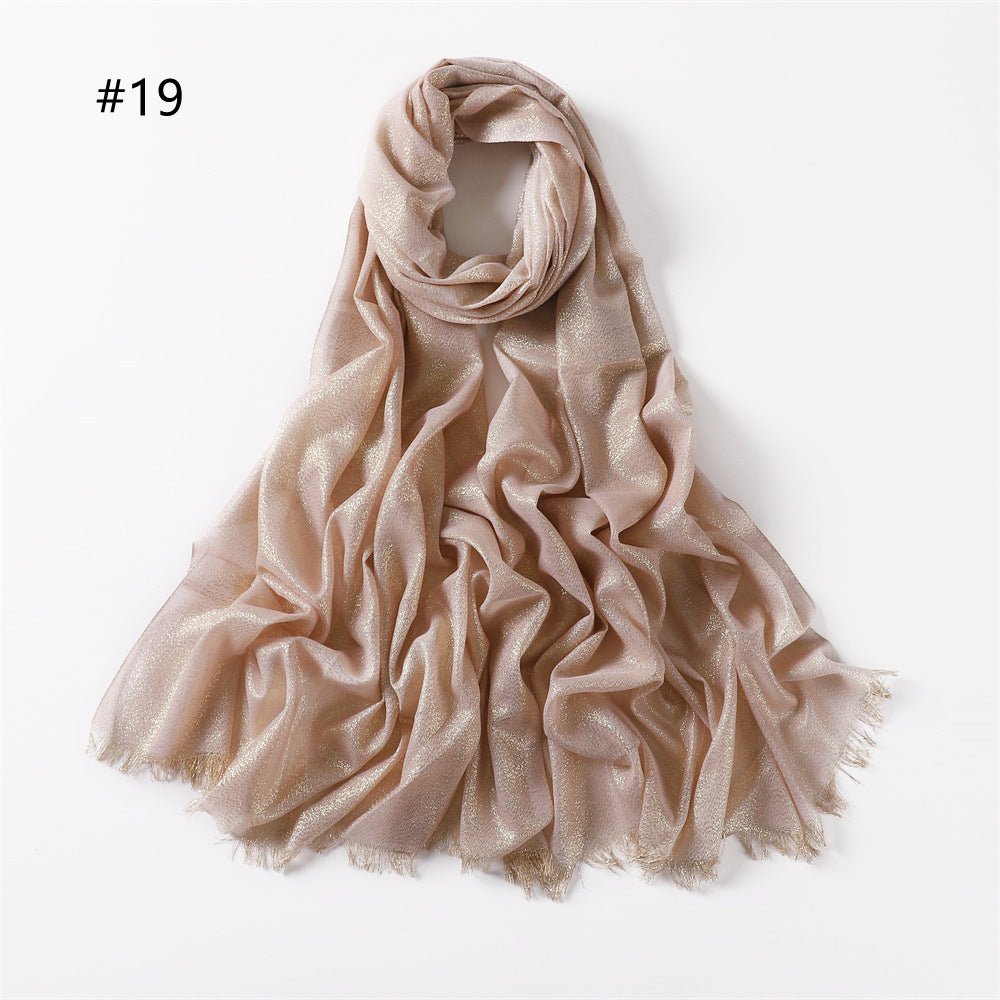 Hijab en Soie Artificielle Brillante Shining (MH100)
