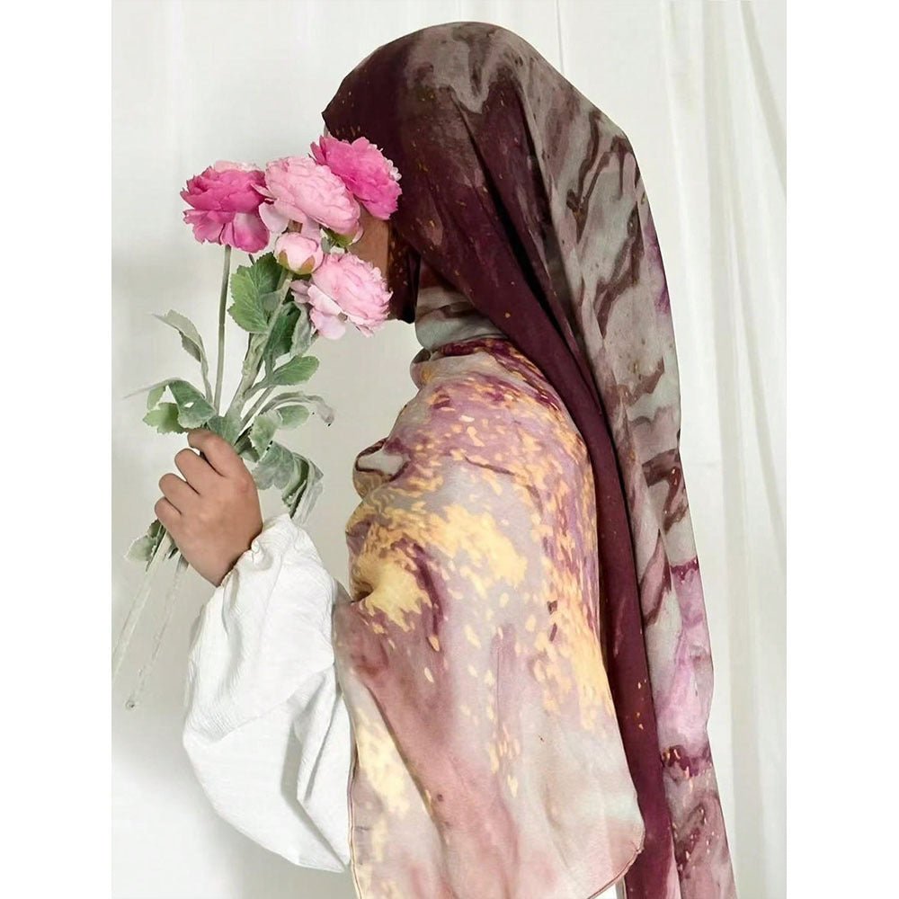 Hijab Marbré Aquarelle Bohémien (MH124)