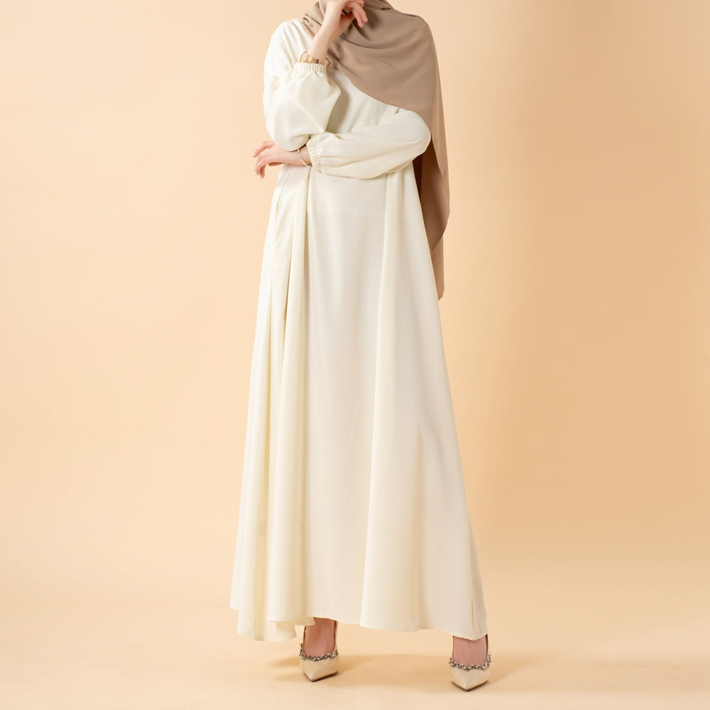 Abaya coupe parapluie essentielle premium à poches polyvalentes (MA113)