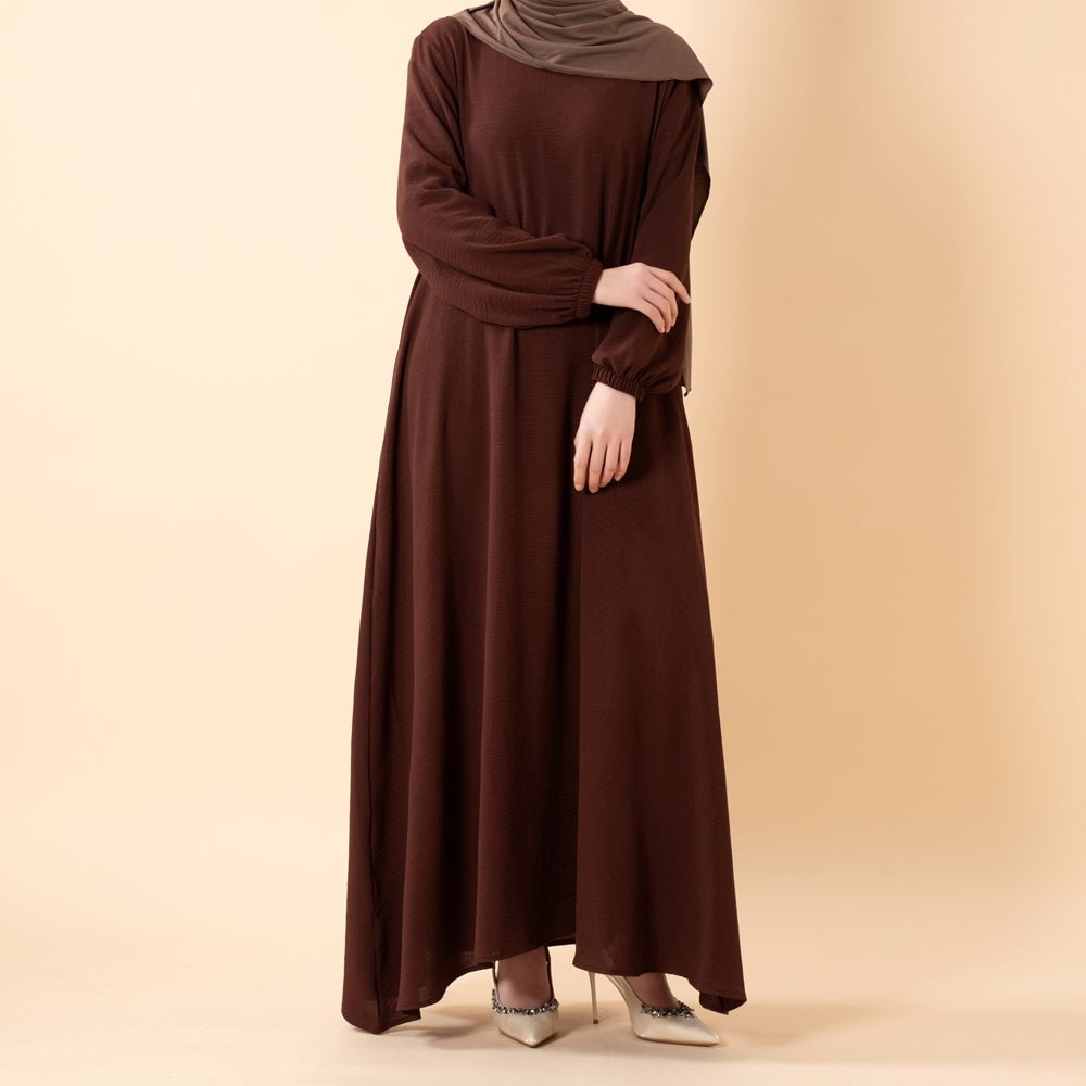 Robe Maxi Essential Flow en Crêpe avec Poches (UKMA385)