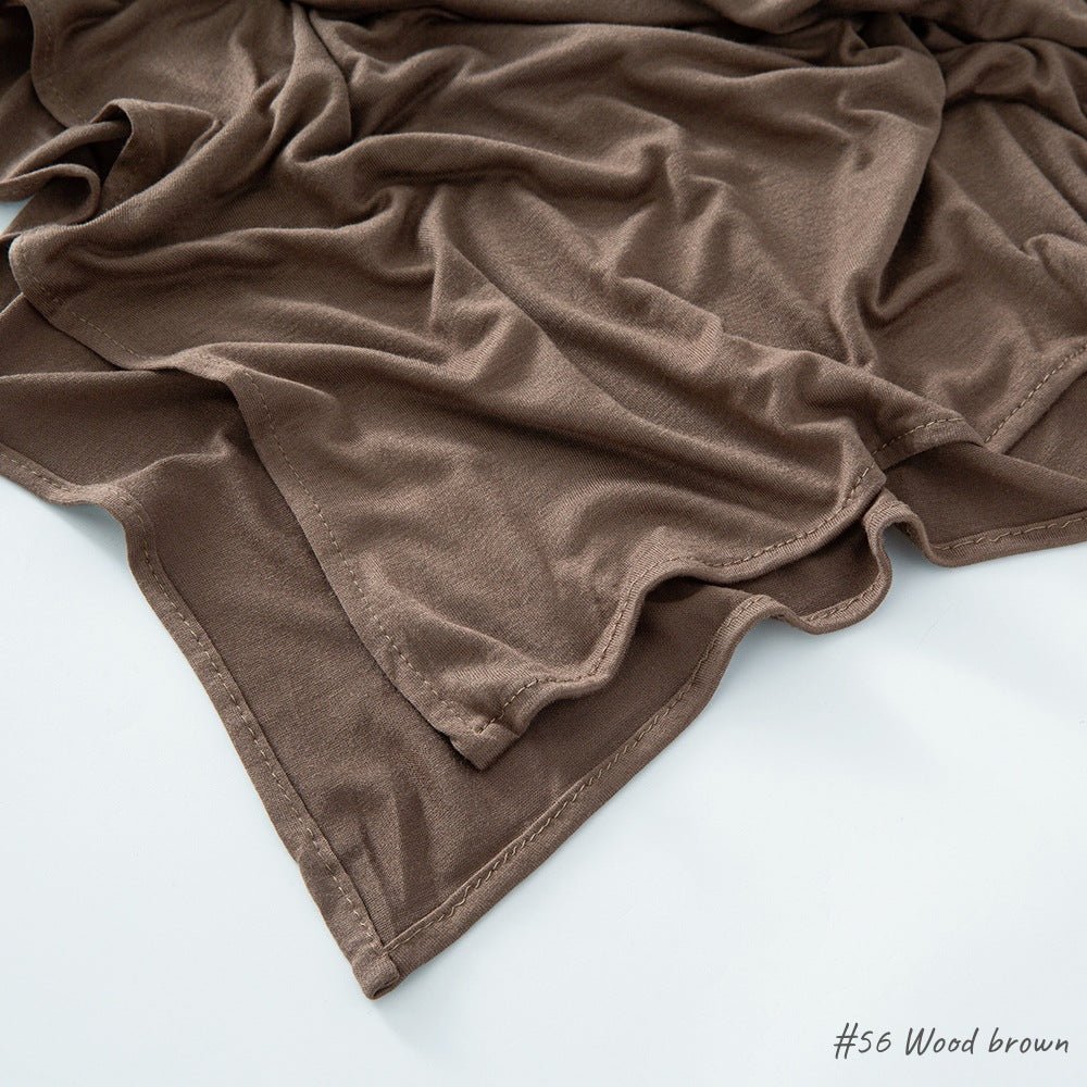 Hijab en Coton Mercerisé Jersey Bouclé Angle Droit, Haute Qualité, Respirant (MH068)