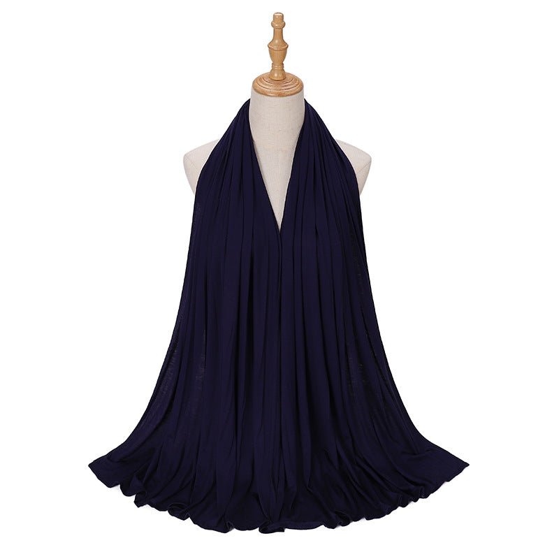 Hijab Premium Style Bohème en Coton Mercerisé Grand Format (MH114)
