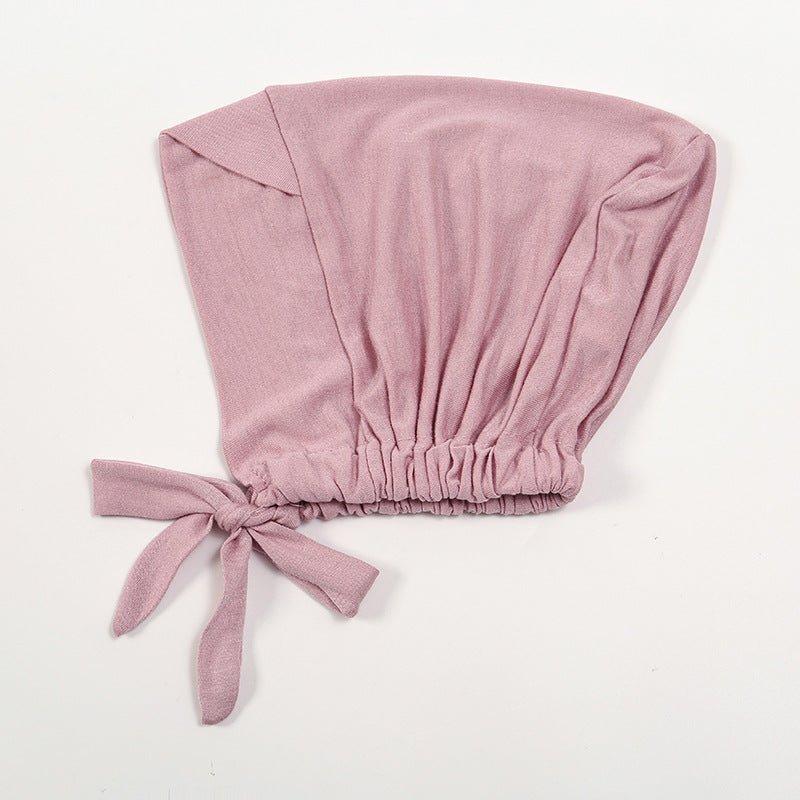Bonnet hijab en coton mercerisé premium à bandes croisées avec bord ajustable (MH116)