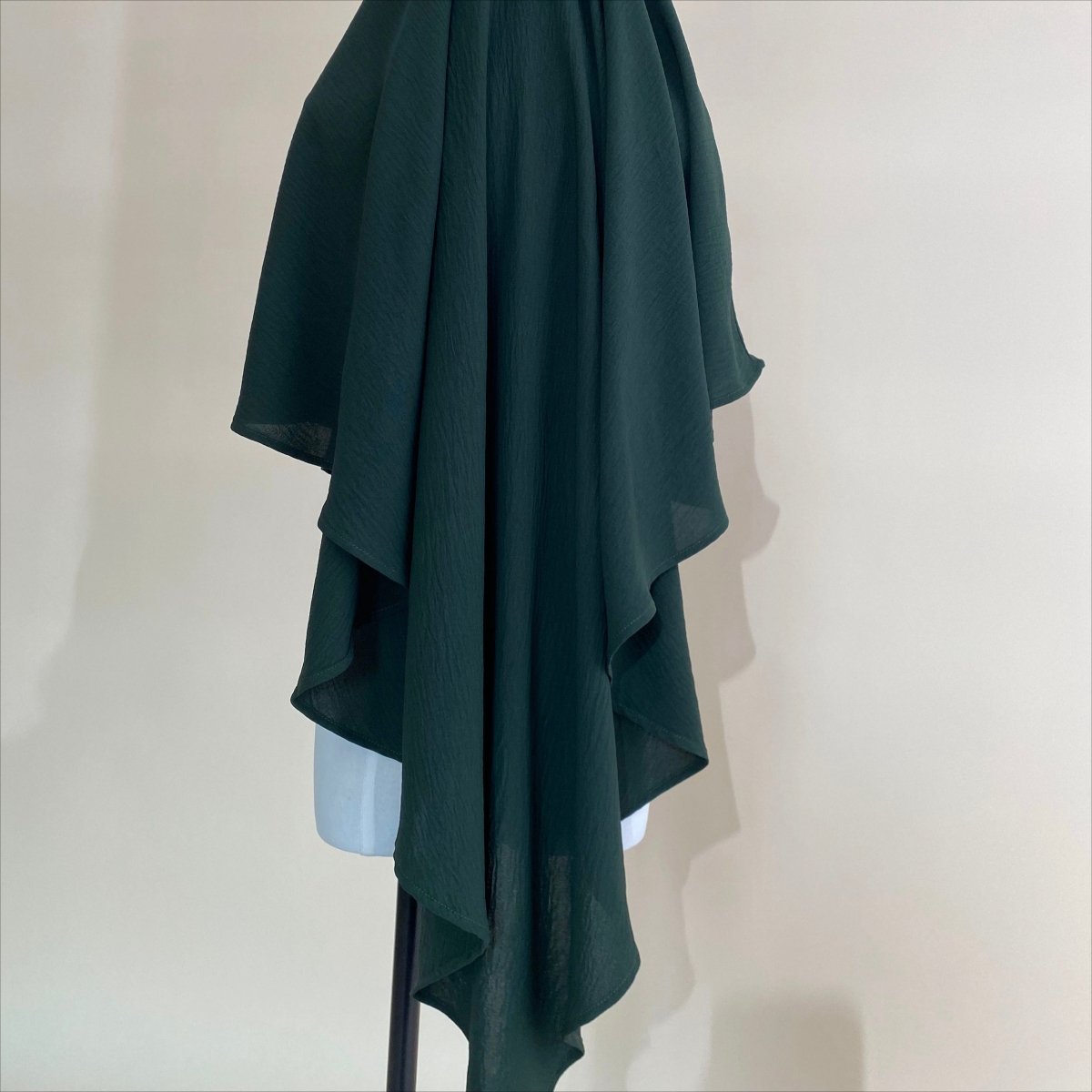 Nouveau Khimar Crêpe 1 Couche | Khimar en Matière Crêpe Souple (MK009)