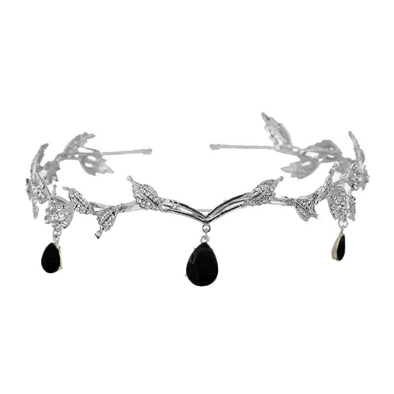 Barrette à cheveux ornée de strass avec pendentif pour le front (MAC329)