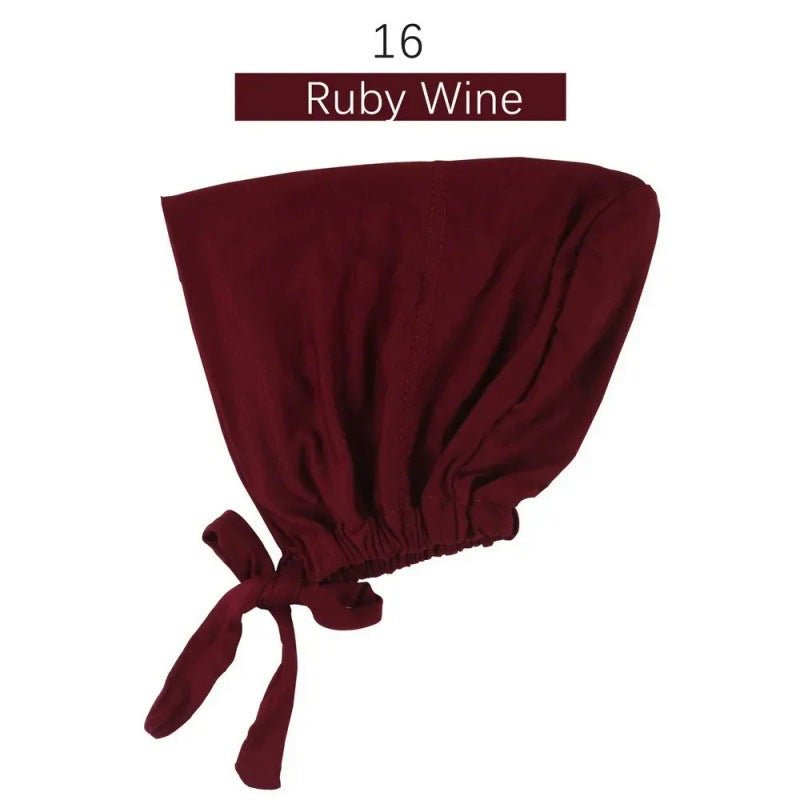 Sous-bonnet ajustable en coton stretch à nouer | Bonnet hijab (MH200)
