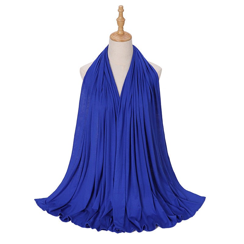 Hijab Premium Style Bohème en Coton Mercerisé Grand Format (MH114)
