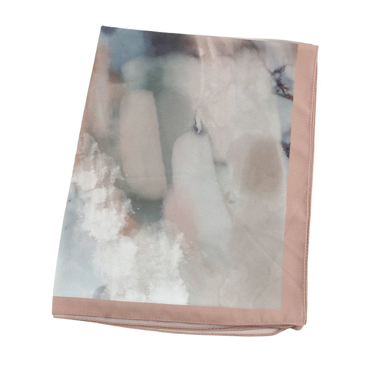 Écharpe Hijab en Mousseline Imprimée Élégante, Style Bohème, Respirante, Protection Solaire (MH136)