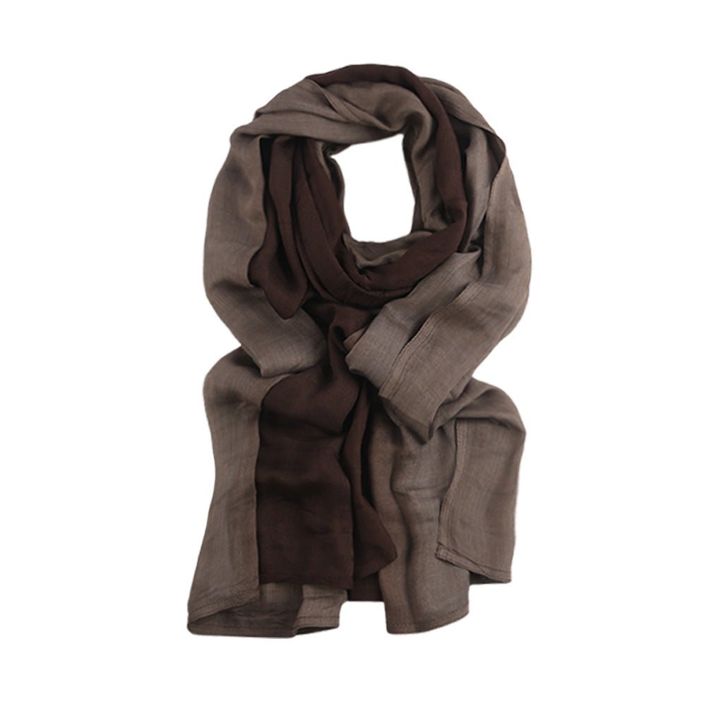 Collection de foulards en coton premium Hijab dégradé (MH123)