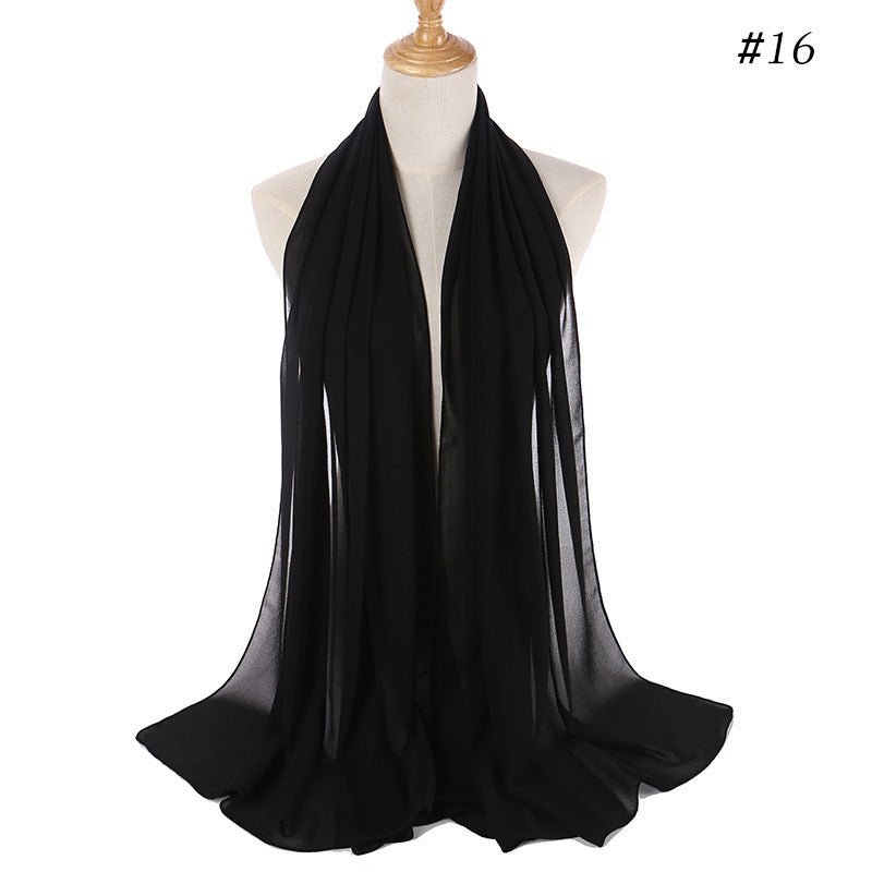 MH089 Hijab Bubble en Mousseline Perlée