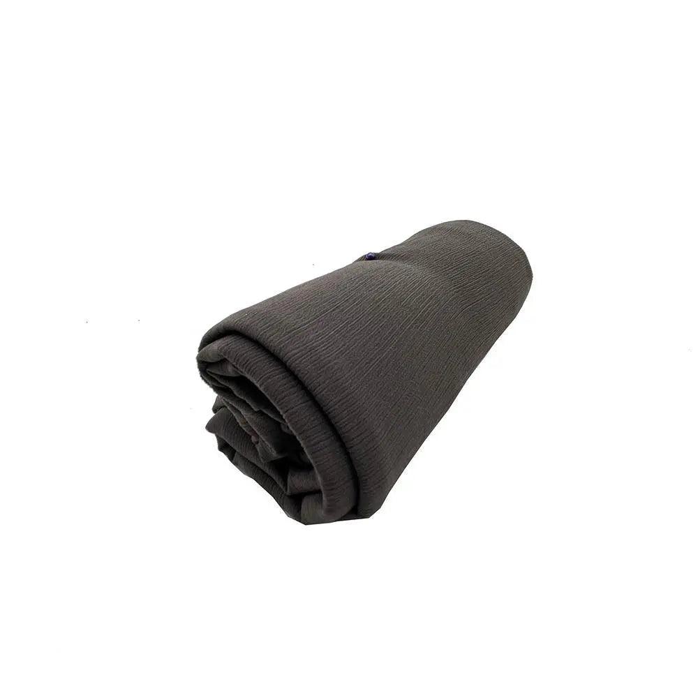 Écharpe Crêpe Hijab Chiffon Froissé pour Femme, Châle à Plis Ondulés (MH003)