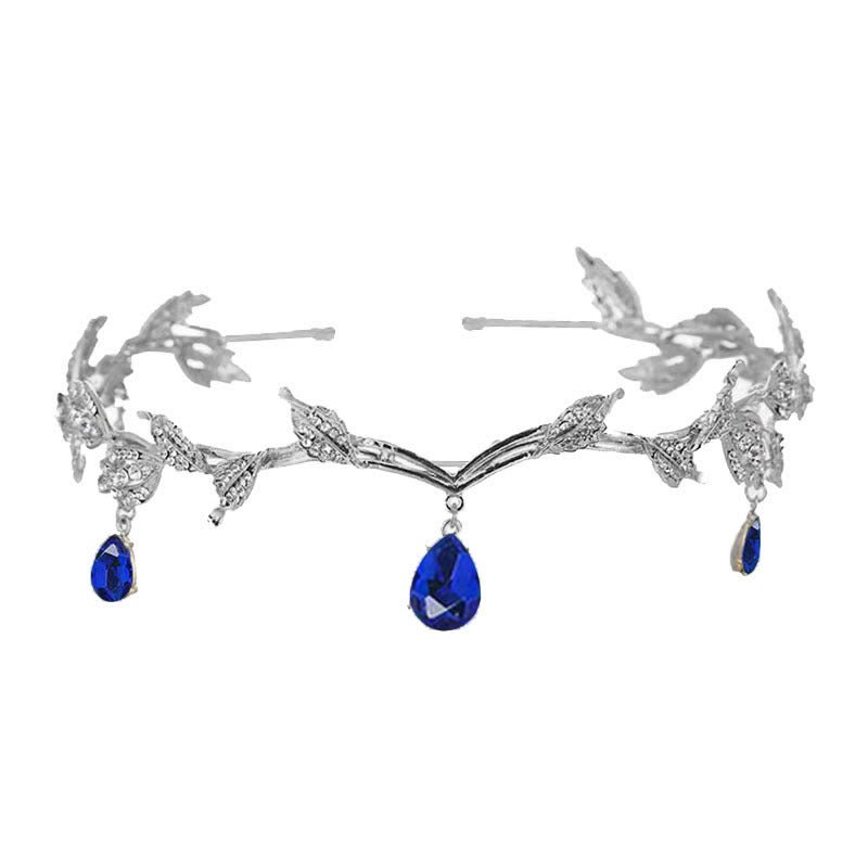 Barrette à cheveux ornée de strass avec pendentif pour le front (MAC329)