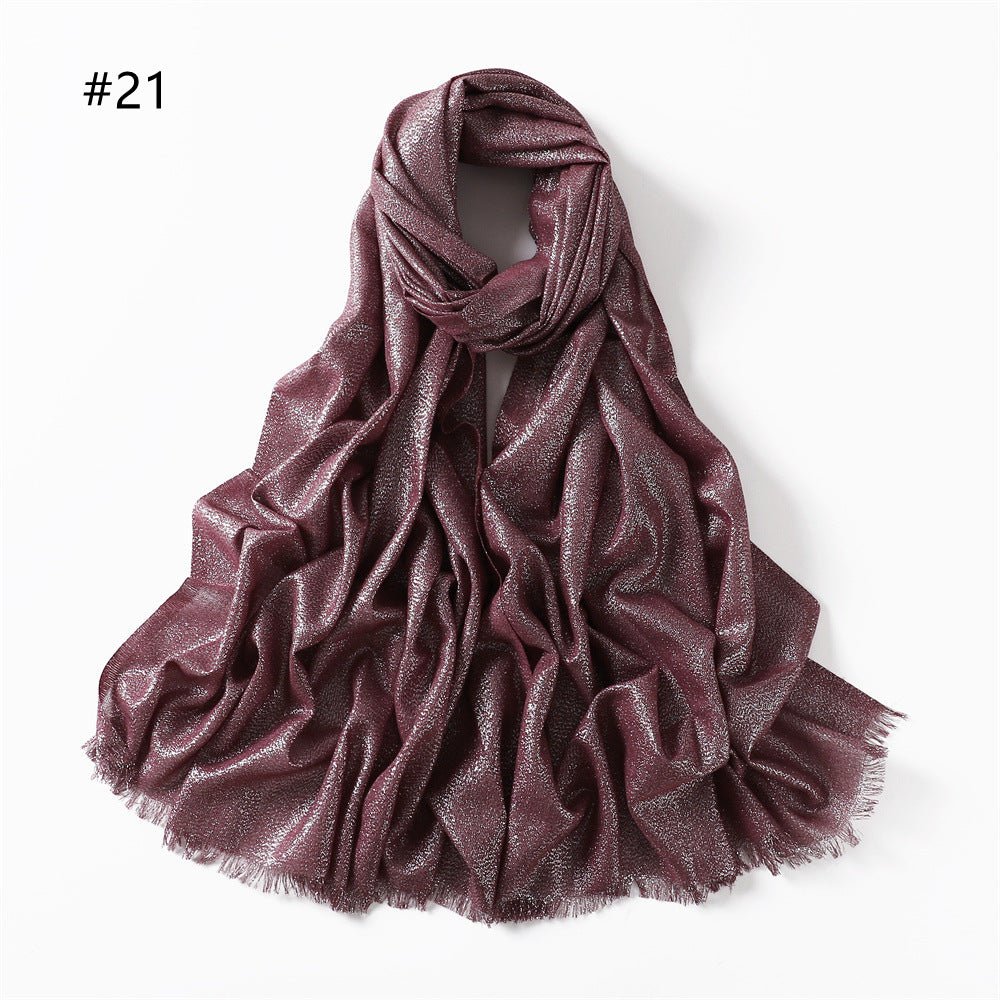 Hijab en Soie Artificielle Brillante Shining (MH100)