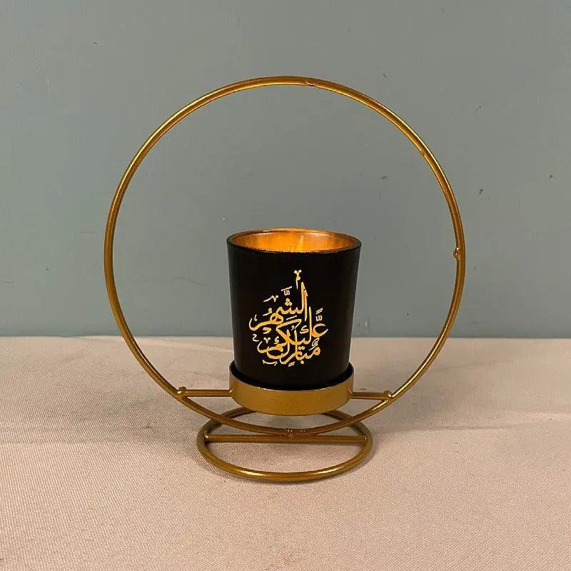 Bougeoir en fer MR041 lampe lune étoile, décoration ramadan