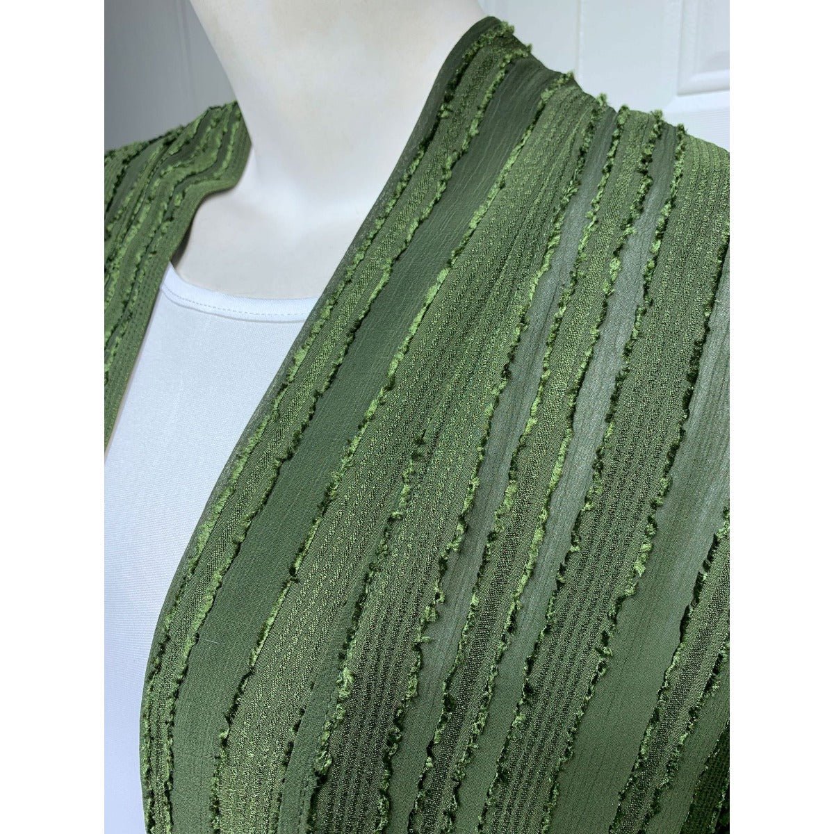 Cardigan Abaya Tricoté Vintage | Veste Longue Ouverte Modeste pour Femme (MOA217)