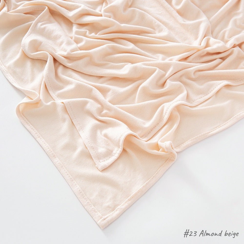 Hijab en Coton Mercerisé Jersey Bouclé Angle Droit, Haute Qualité, Respirant (MH068)