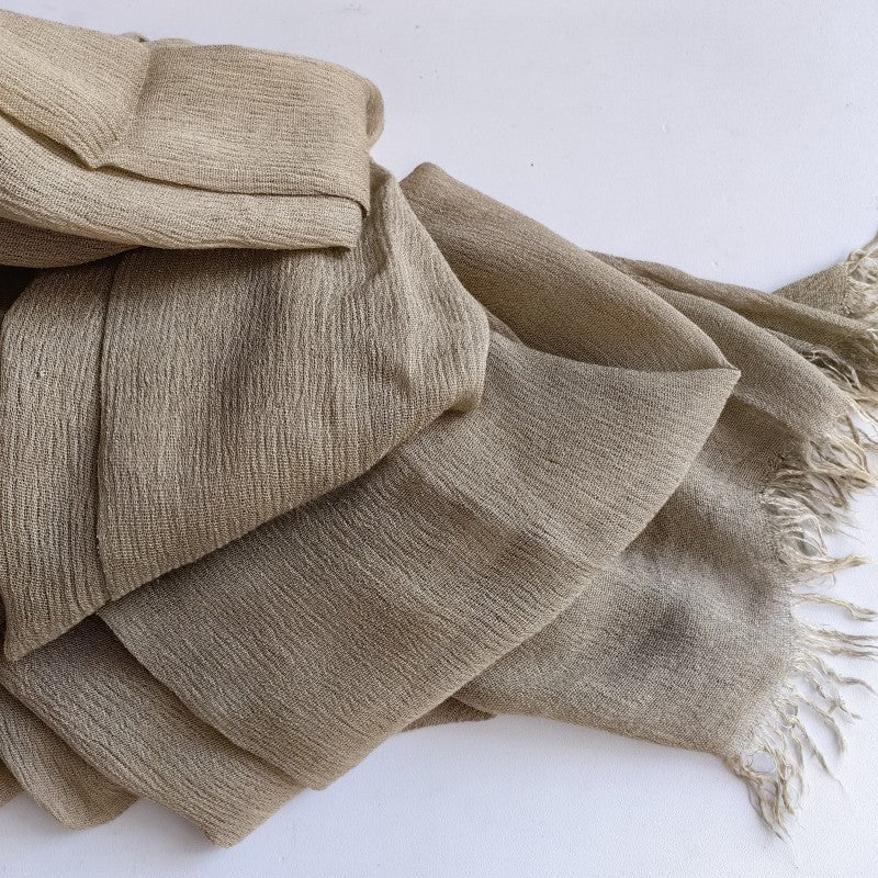 Hijab en coton à pompons | Hijab en crêpe à pompons (MH086)