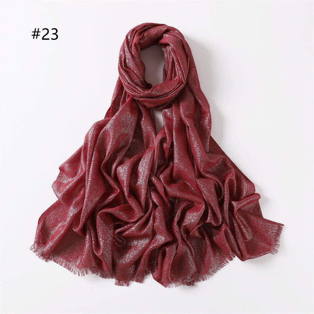 Hijab en Soie Artificielle Brillante Shining (MH100)