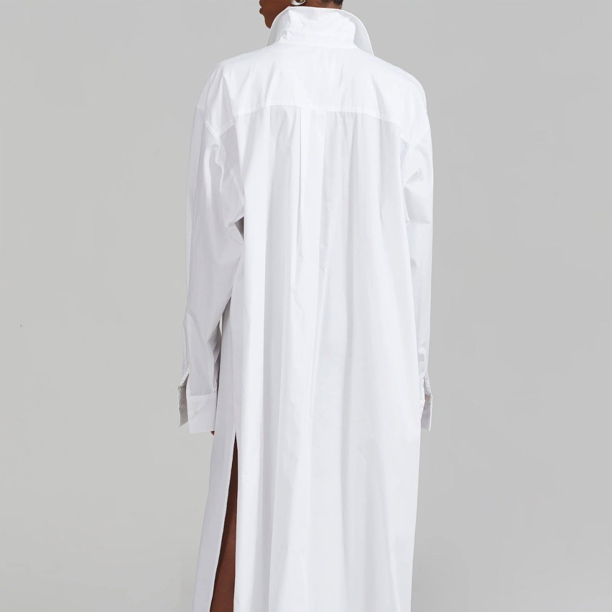 Robe-chemise oversize avec fentes latérales (MS332)