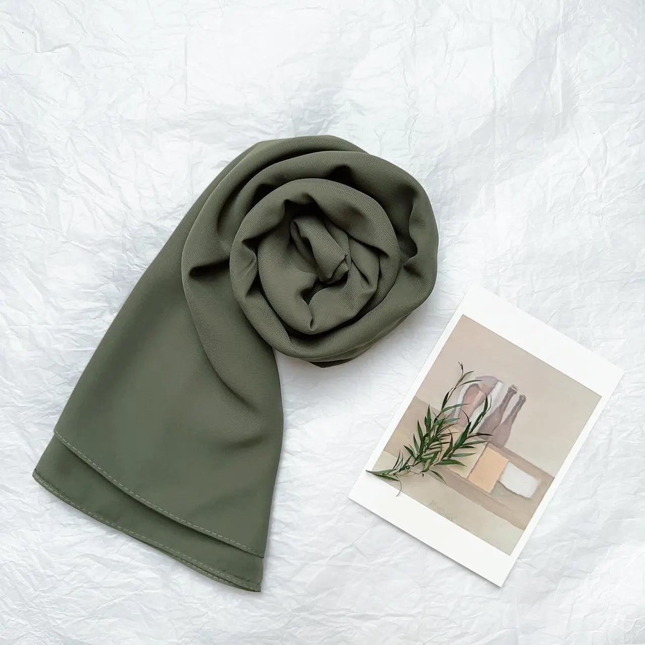 Hijab en Mousseline Haute Densité (MH005)