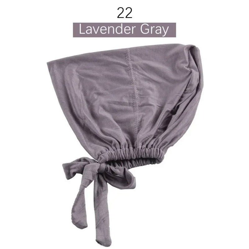 Sous-bonnet ajustable en coton stretch à nouer | Bonnet hijab (MH200)